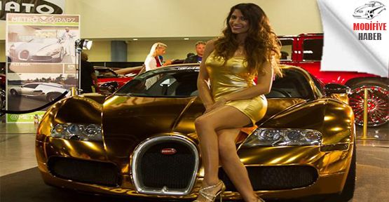 Amerikalı Rapçi Flo Rida Bugatti Veyron'unu Altın Kaplattı