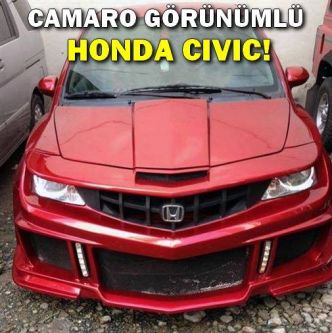 Camaro Görünümlü Honda Civic