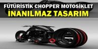 Fütüristik Chopper Motosiklet Tasarımı