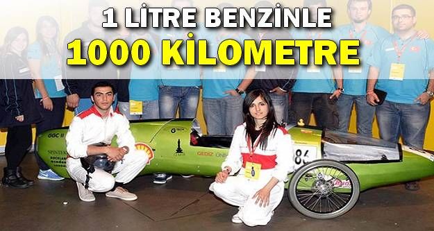 1 litre benzin ile 1000 kilometre!