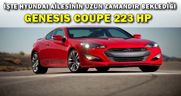 HYUNDAI GENESIS COUPE 223 HP