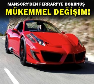 Mansory'den Ferrari 458 Spider'a mükemmel dokunuş