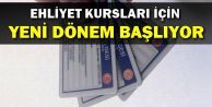 Sürücü Kursları İçin Yeni Dönem Başlıyor